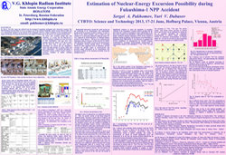 20130423 _cover- Estimation of Nuclear-Energy Excursion Possibility during Fukushima-1 NPP Accident-poster session, T2-P22