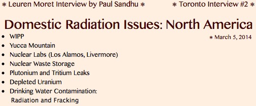 20140305 HEADLINE Domestic Radiation Issues in North America, LKM & Paul Sandhu
