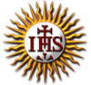 Ihs-logo - Ignatius Loyola (1491-1556). Spanish founder of Jesuit Order. Counter-Reformation. - ceiling - Vignola - Pope Francis I - st Peter's Basillaca - Rome - Reflections 2013 