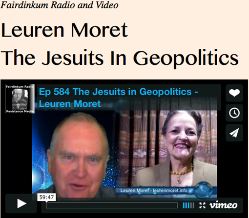 Leuren Moret, The Jesuits In Geopolitics