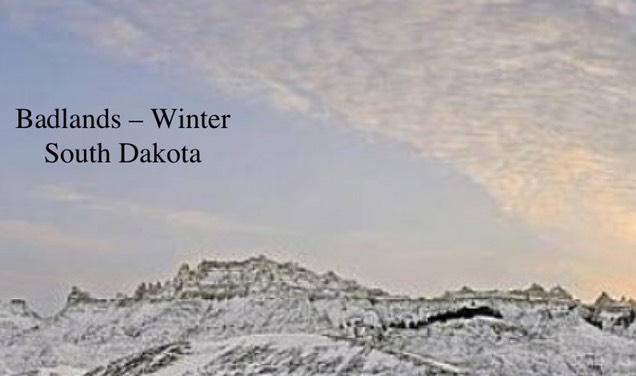 Pic 1. Badlands – Winter – South Dakota _timthumb.php