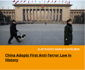 Pic 2. China Adopts First Anti-Terror Law in History
