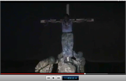 Pic 14. 20150425 BATALLION AZOV Crucifixtion w. Cross Burning !!! 18+ !!!.screenflow