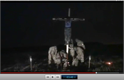 Pic 18. 20150425 BATALLION AZOV Crucifixtion w. Cross Burning !!! 18+ !!!.screenflow