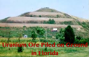 Pic 2. Uranium Ore Piled on Ground in Florida