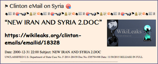 TITLE- Clinton eMail on Syria